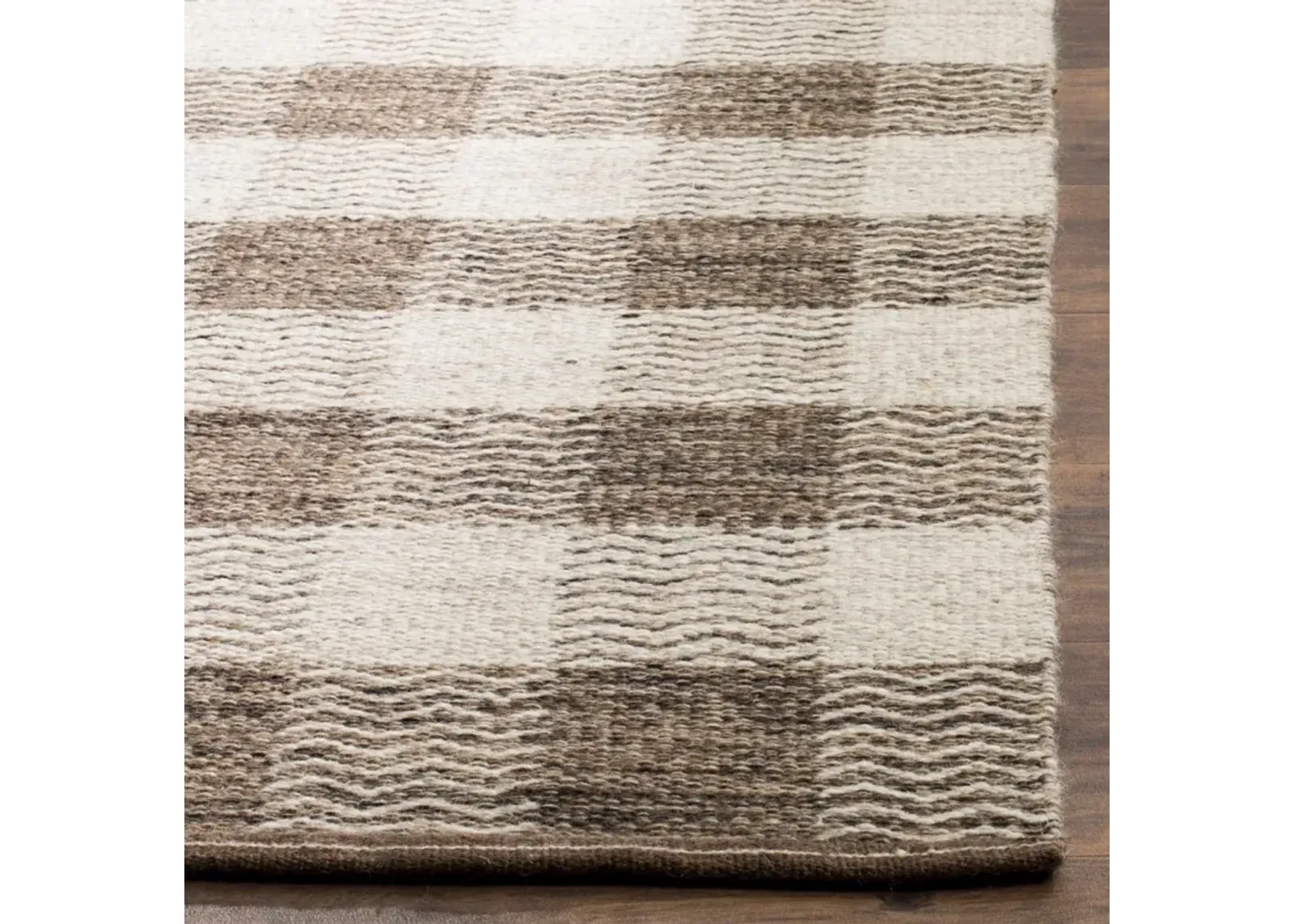 KILIM 351 LIGHT GREY  6' x 6' Square Square Rug