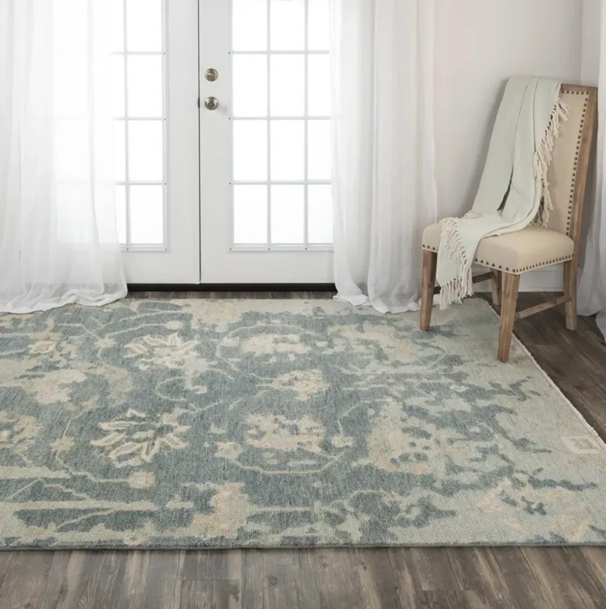 Belmont Dk. Gray  Hand Spun Wool 9'x12' Rectangle Rug