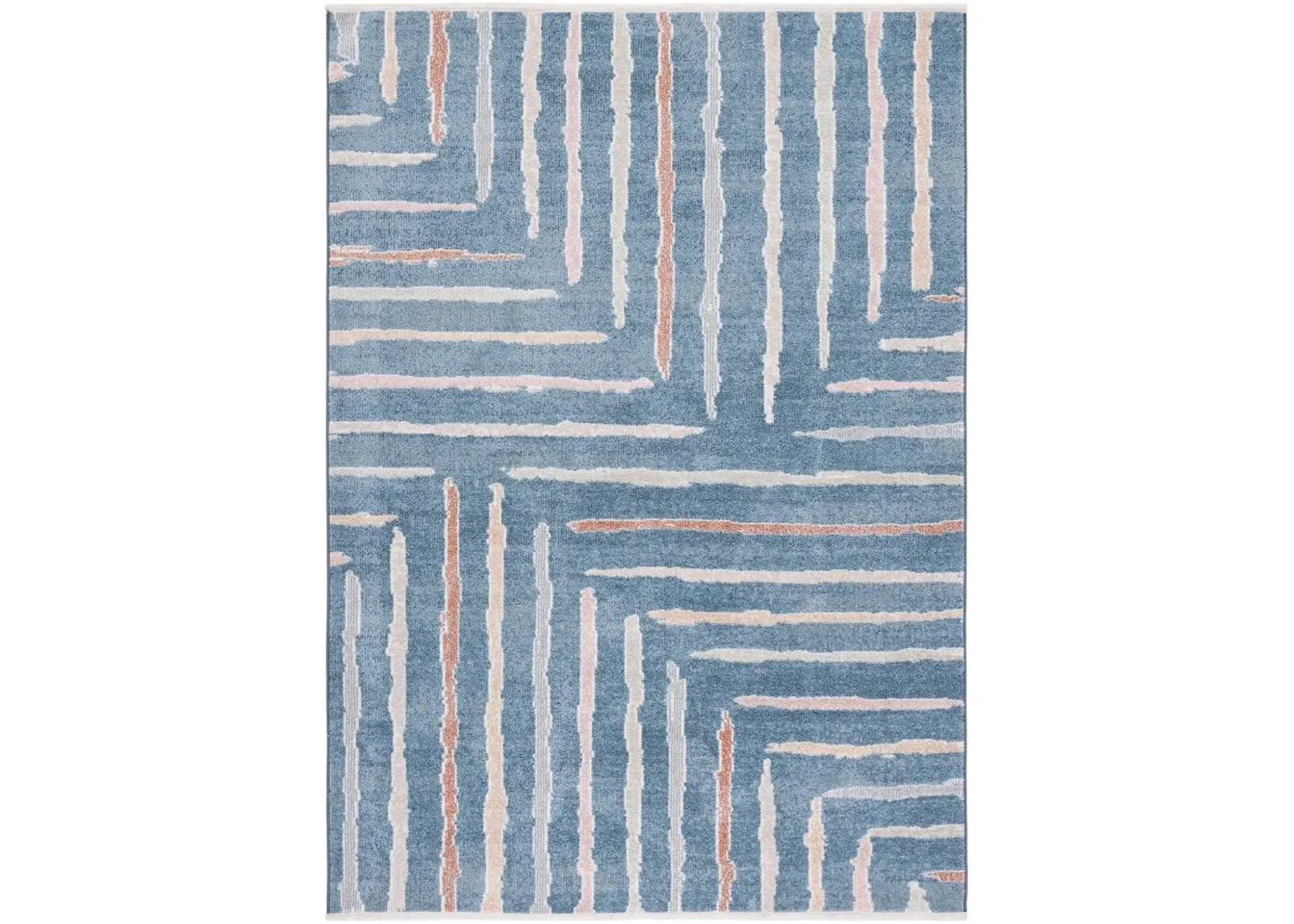 BLAIR WASHABLE 222 Blue 9' X 12' Large Rectangle Rug