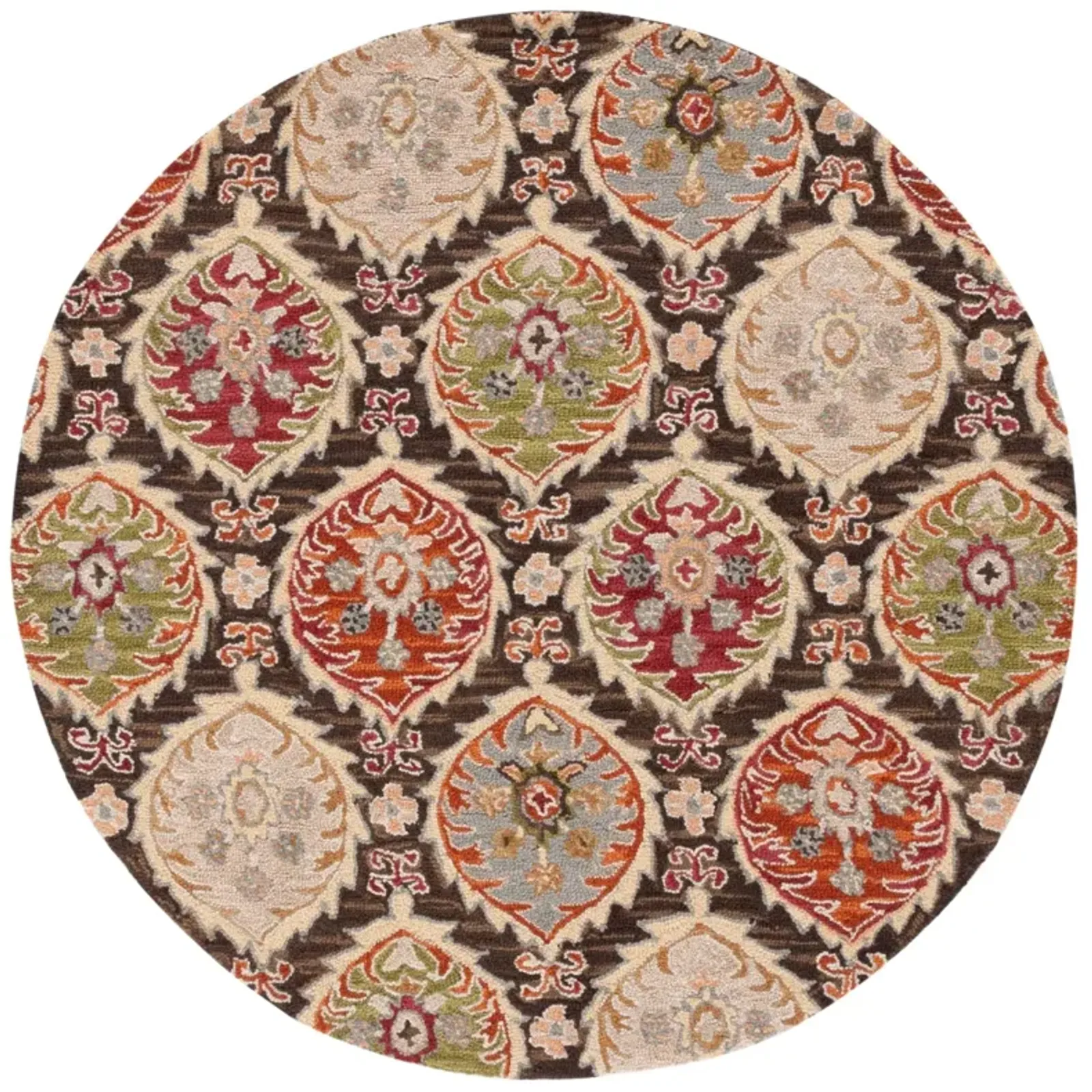 HERITAGE 230 RED  6' x 6' Round Round Rug