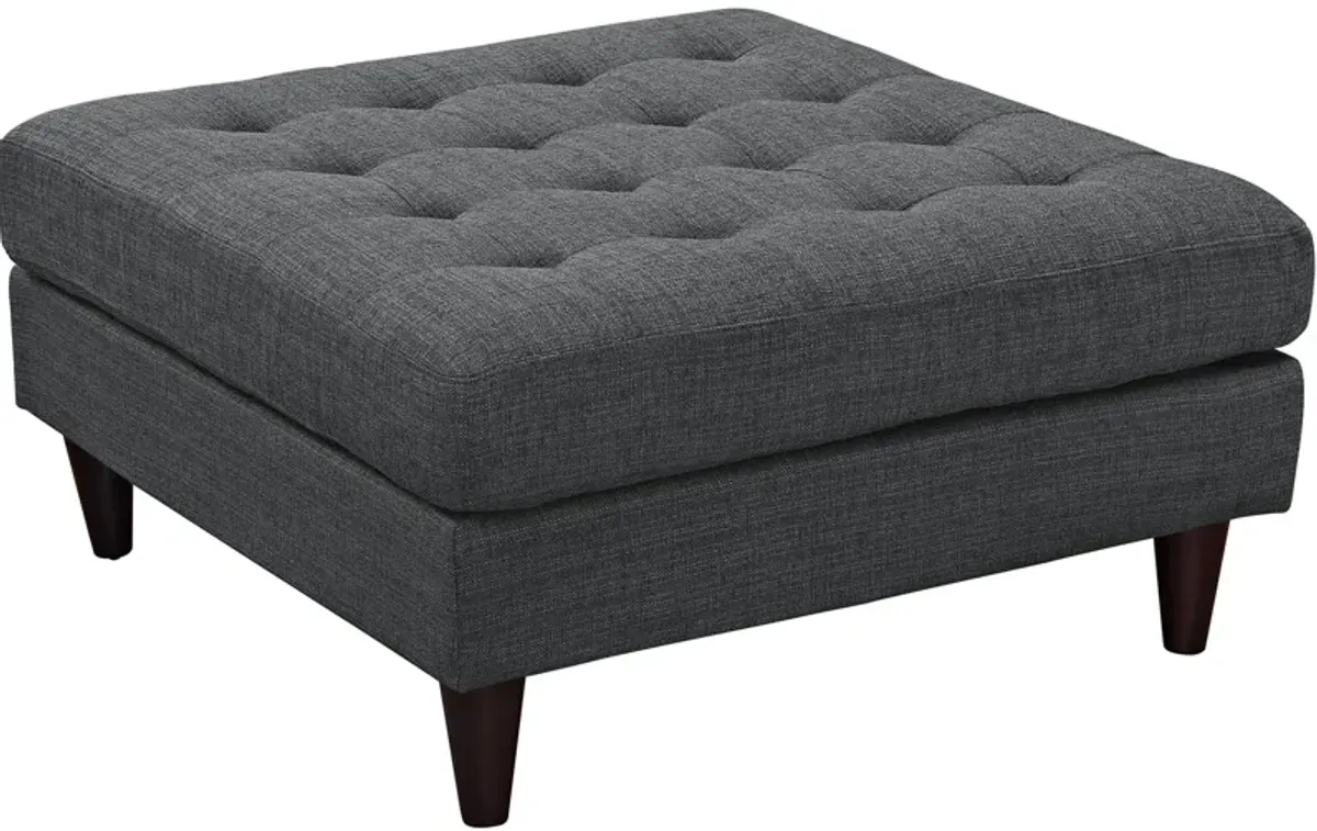 Empress Upholstered Fabric Large Ottoman