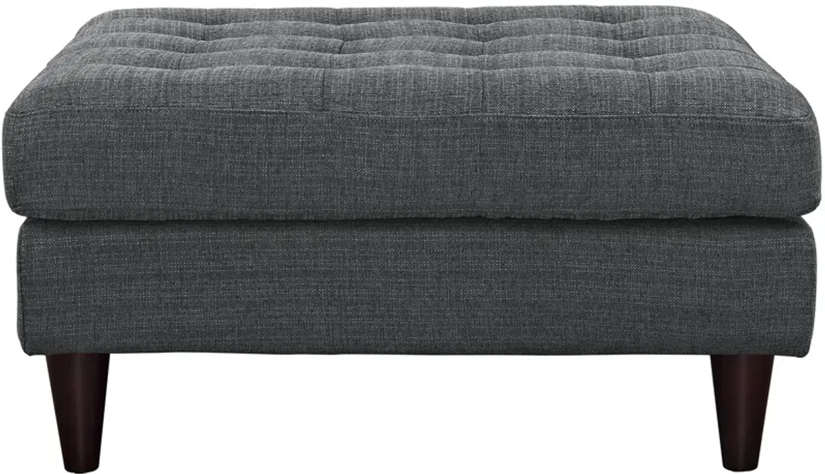 Empress Upholstered Fabric Large Ottoman