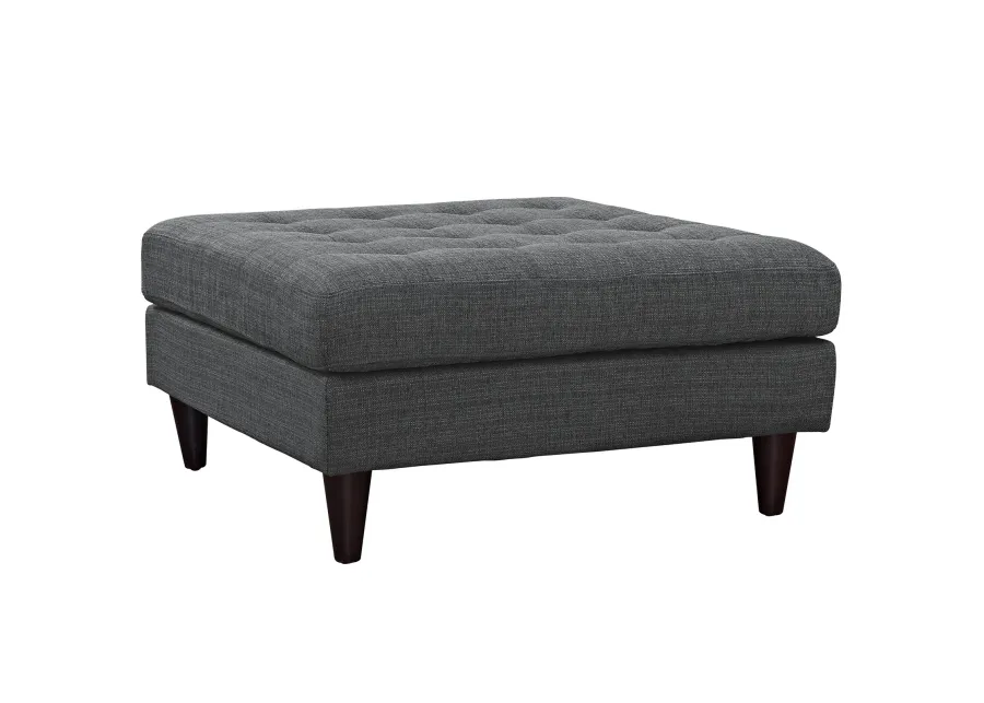 Empress Upholstered Fabric Large Ottoman