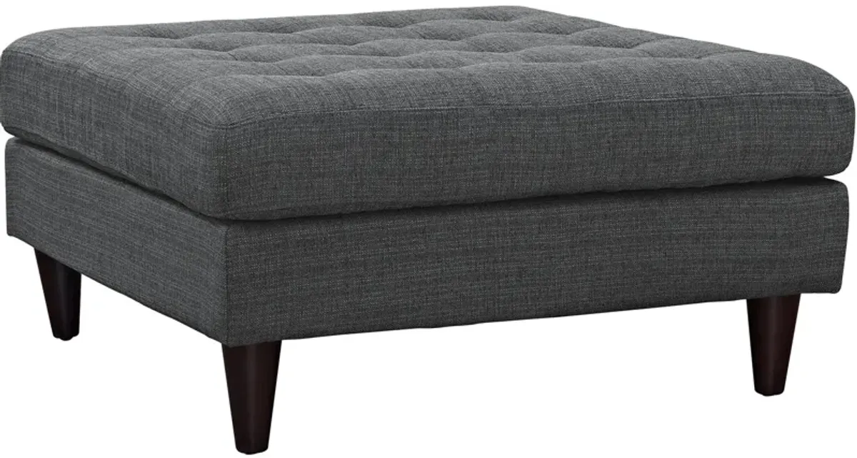 Empress Upholstered Fabric Large Ottoman