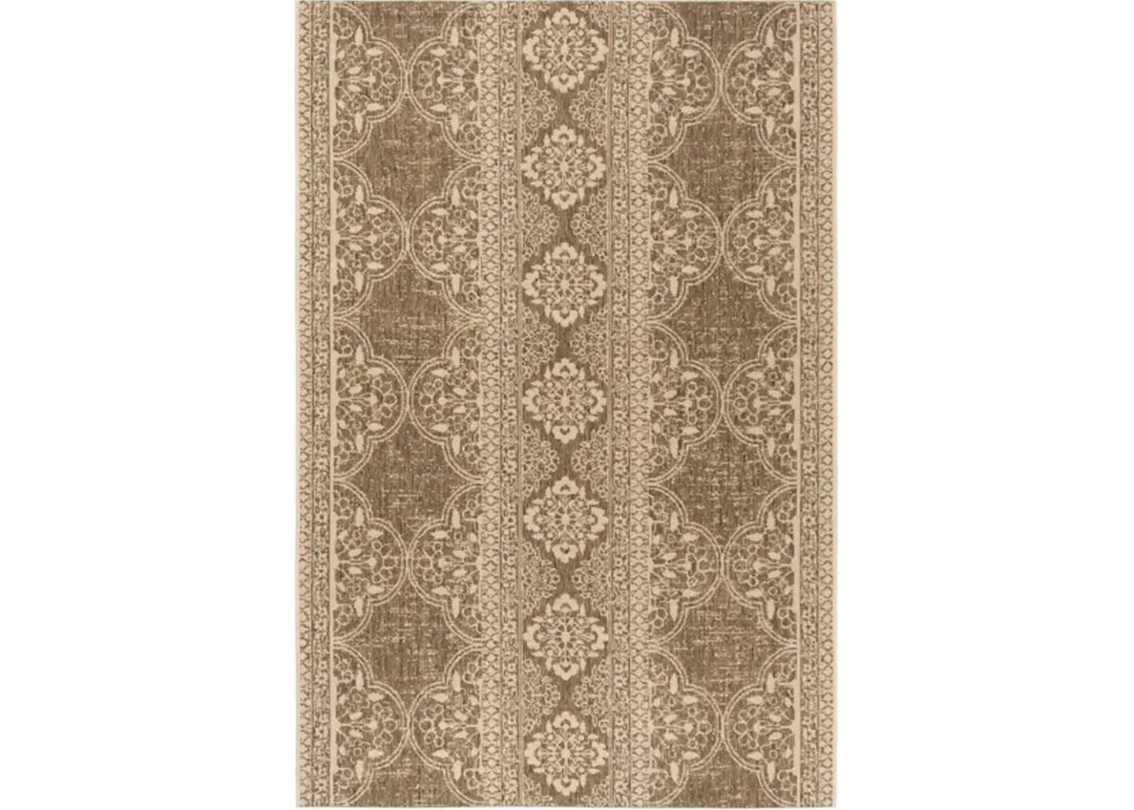 LINDEN 174 Collection LND174A-5 Cream / Beige 5'-3" X 7'-6"