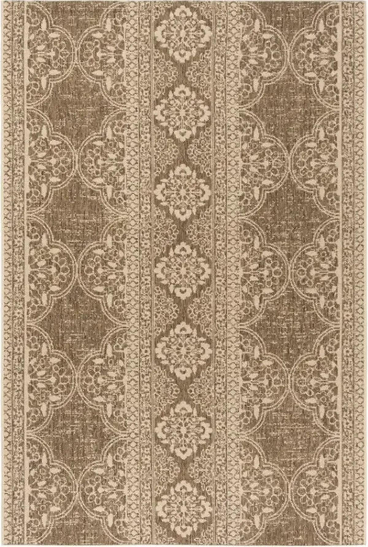 LINDEN 174 Collection LND174A-5 Cream / Beige 5'-3" X 7'-6"