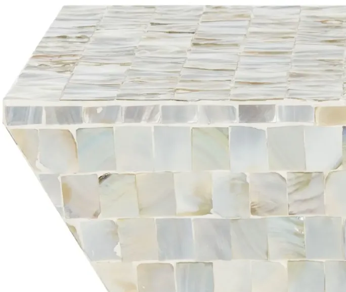 AQUAMARINE SQUARE MOSAIC STOOL