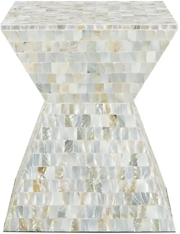 AQUAMARINE SQUARE MOSAIC STOOL