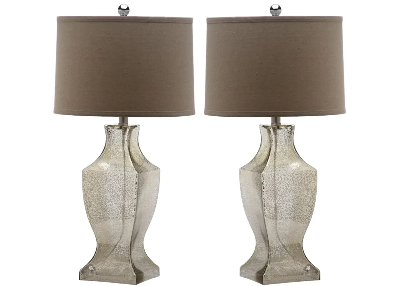 Glass 29-Inch H Bottom Lamp - Set of 2