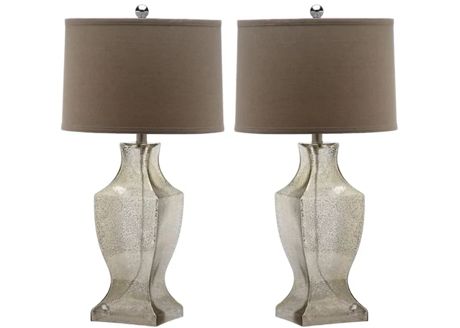 Glass 29-Inch H Bottom Lamp - Set of 2