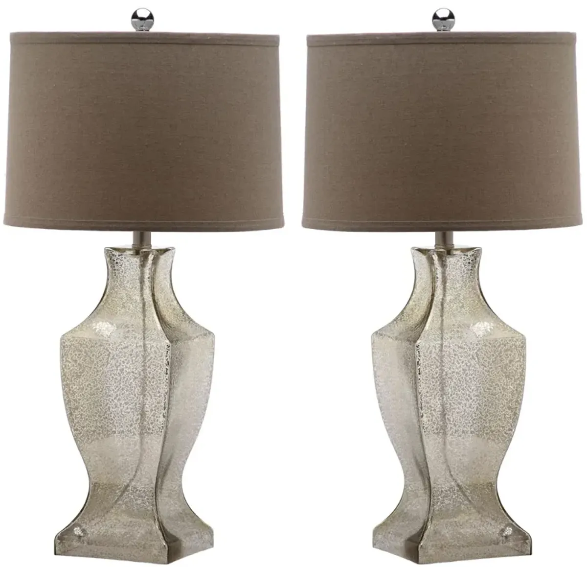 Glass 29-Inch H Bottom Lamp - Set of 2