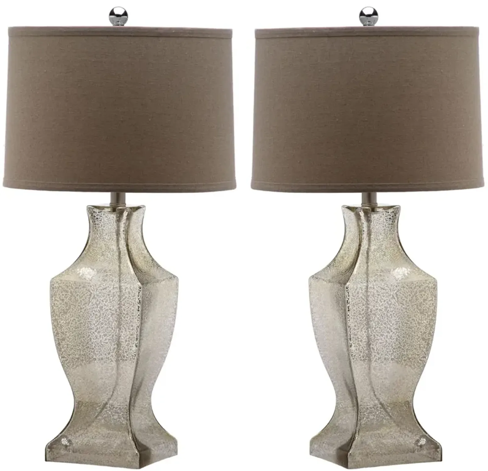 Glass 29-Inch H Bottom Lamp - Set of 2