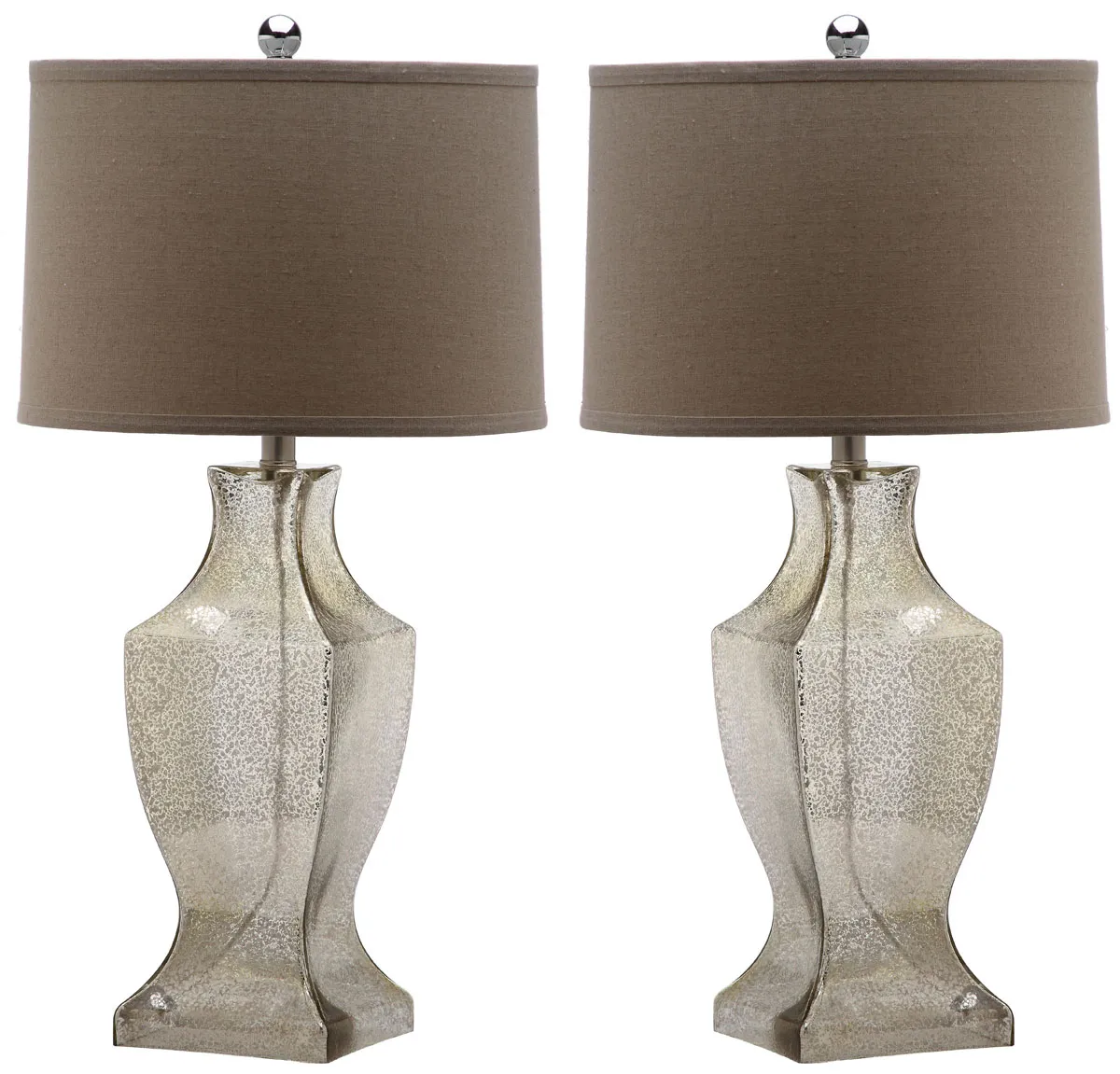 Glass 29-Inch H Bottom Lamp - Set of 2