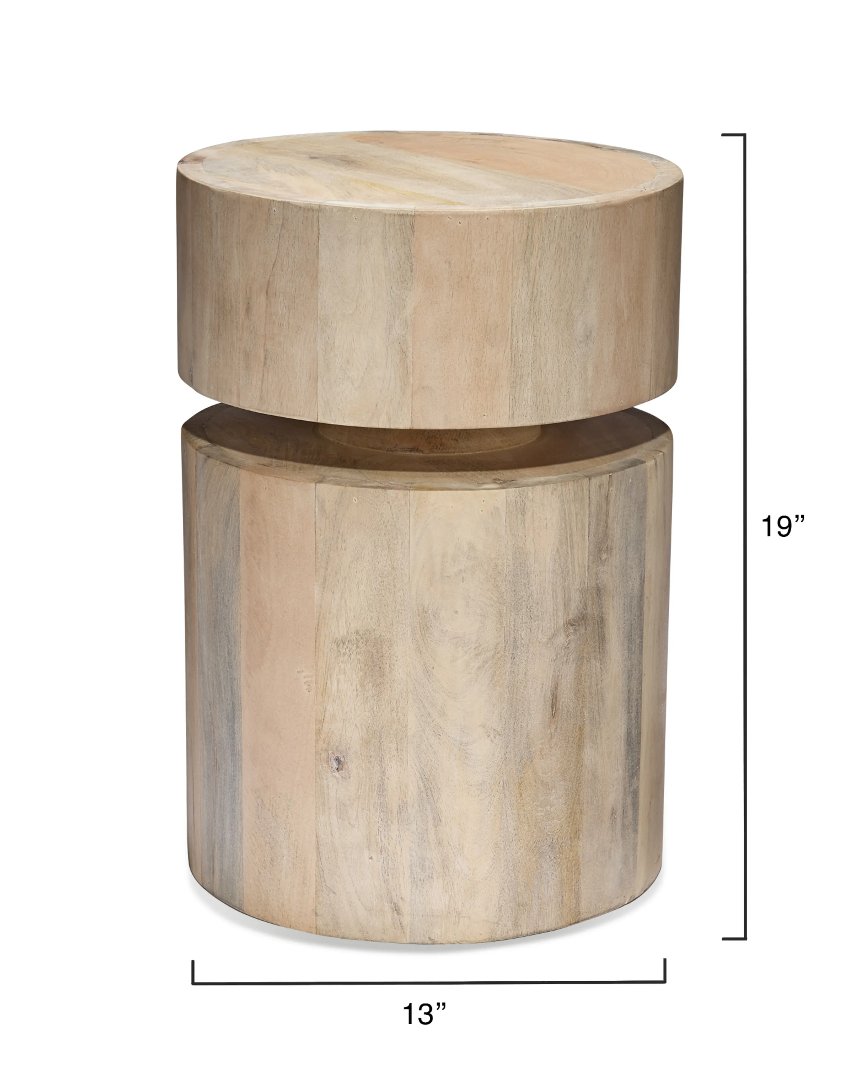 Dylan Wood Round Side Table