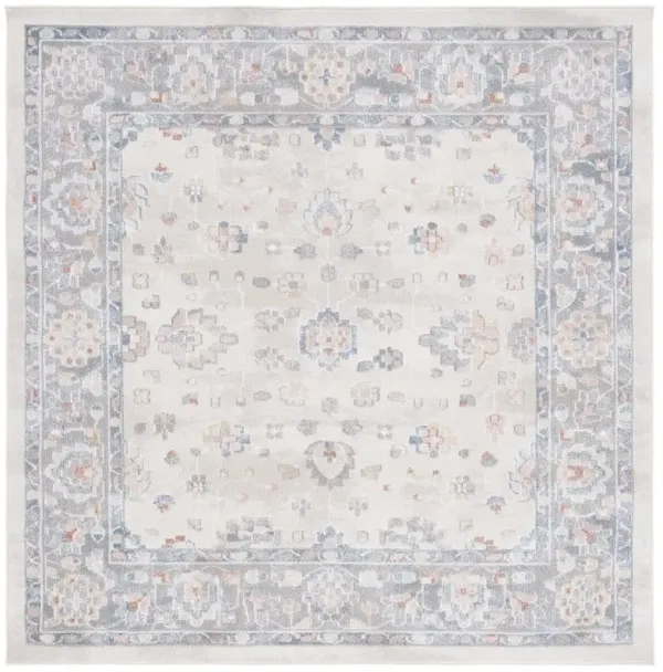 BLAIR WASHABLE 224 Grey 6'-7' X 6'-7' Square Square Rug