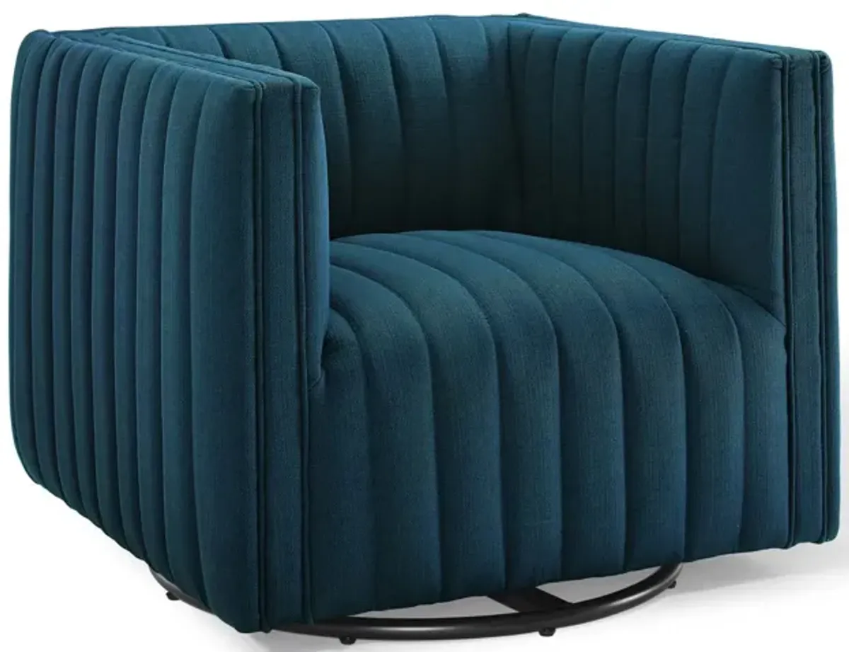 Conjure Tufted Swivel Upholstered Armchair