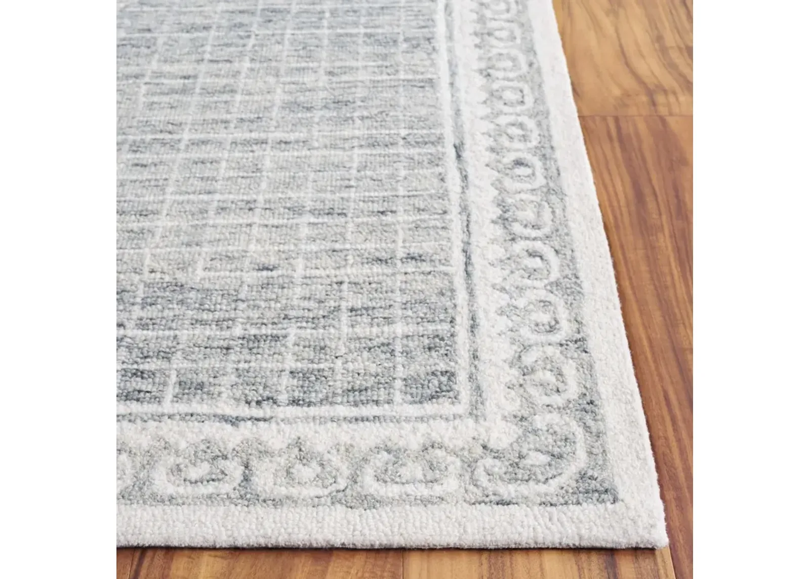 EBONY 807 GREY  2'-3' x 8' Runner Rug