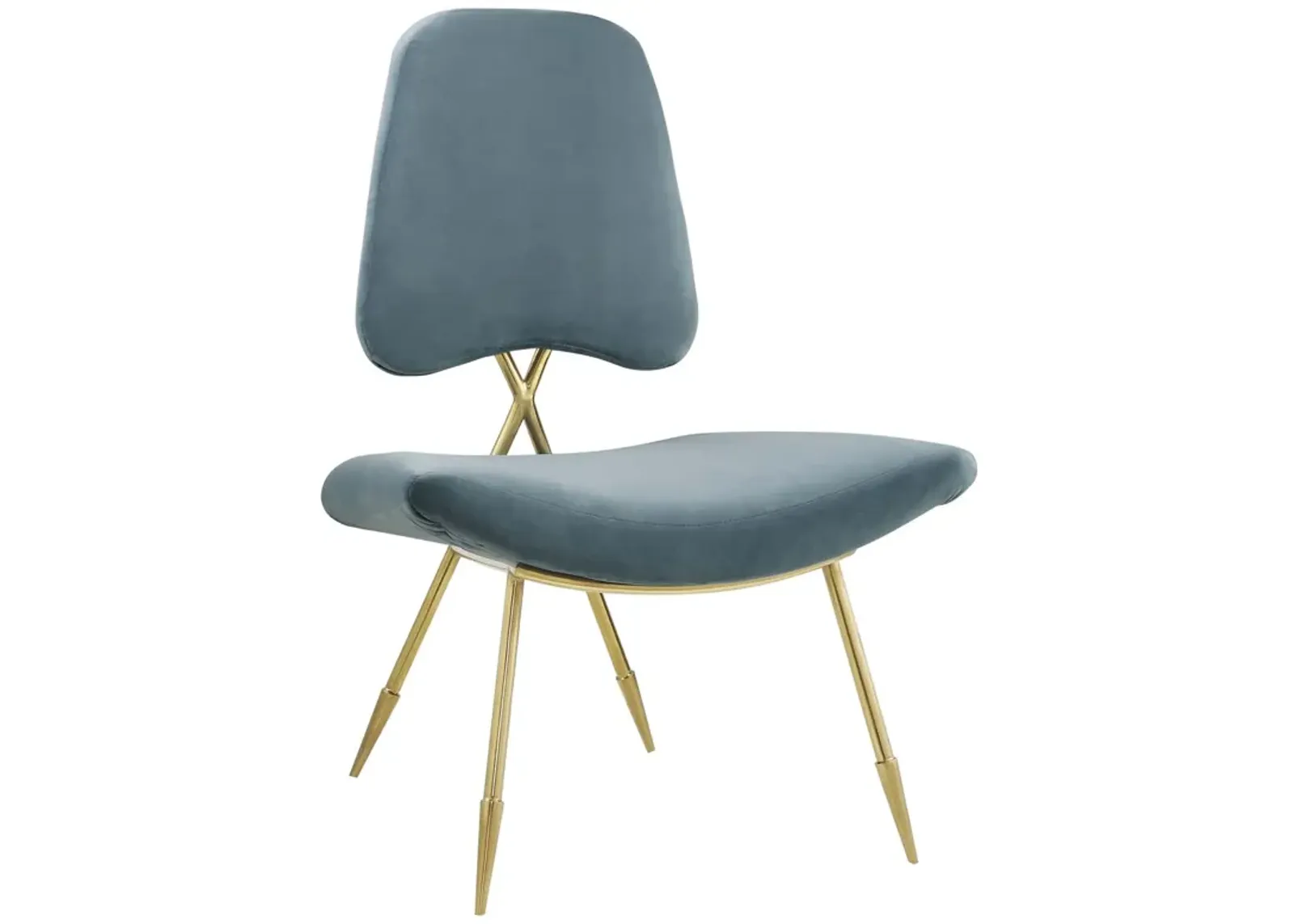 Ponder Performance Velvet Lounge Chair