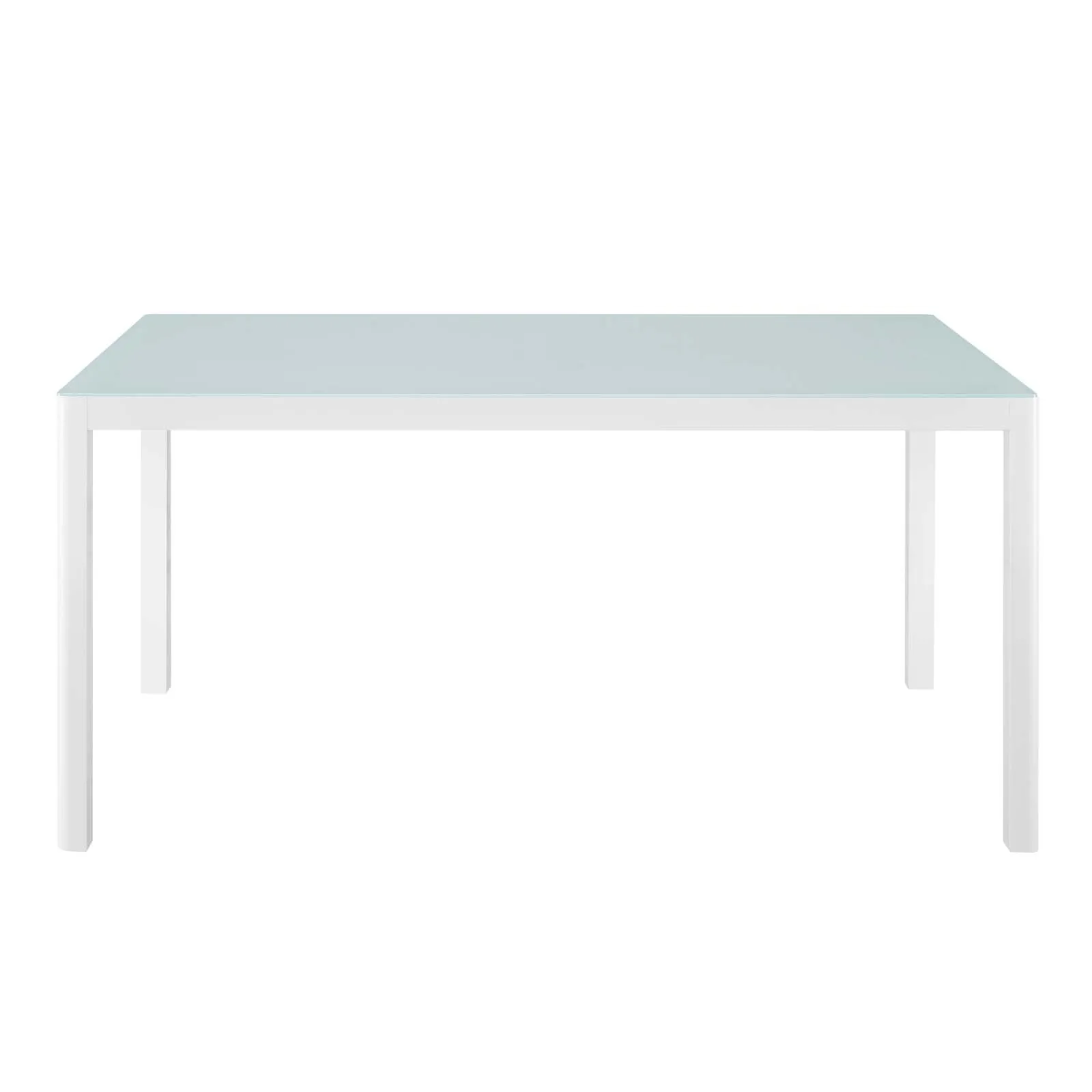 Raleigh 59" Outdoor Patio Aluminum Dining Table