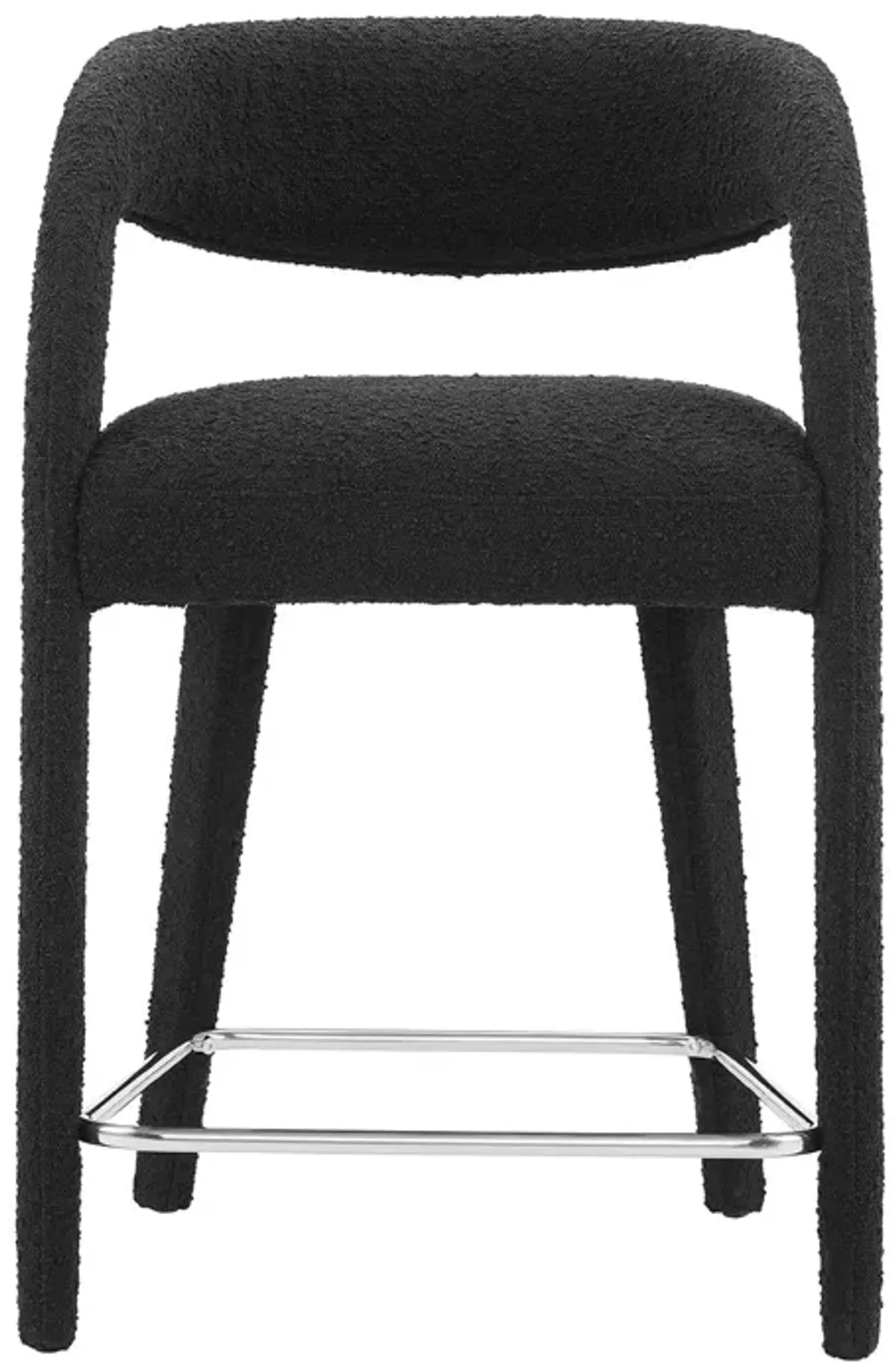 Pinnacle Boucle Upholstered Counter Stool Set of Two