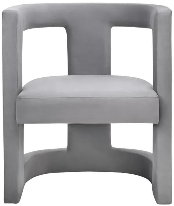 Ada Grey Velvet Chair