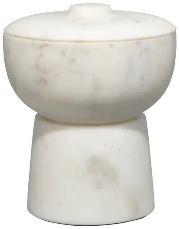 Bennett Marble Small Storage Bowl w/ Lid