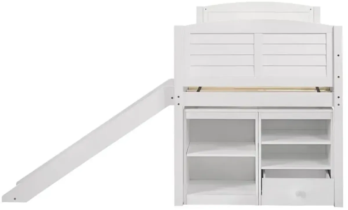 Millie Twin Workstation Loft Bed White