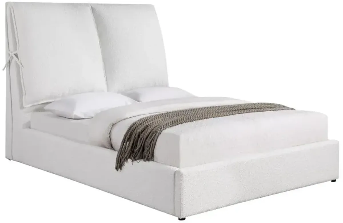 Aaliyah Upholstered Platform Bed with Pillow Headboard