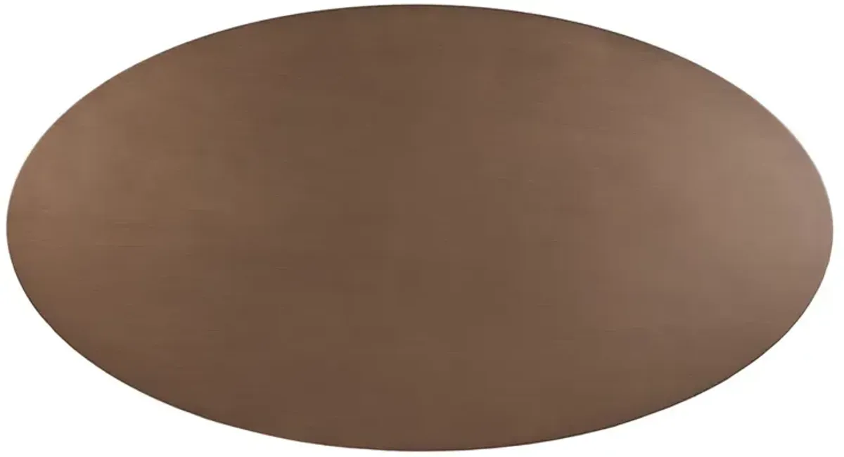 INK+IVY Mercer Bronze Oval Dining Table