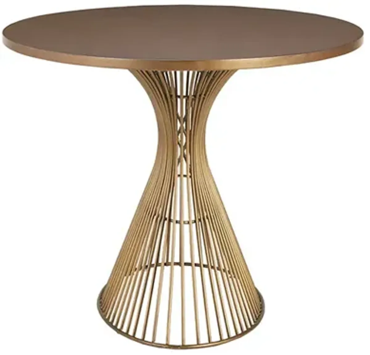 INK+IVY Mercer Bronze Oval Dining Table