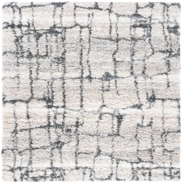 FONTANA SHAG Square Power Loomed 6'-7" X 6'-7" Square Rug