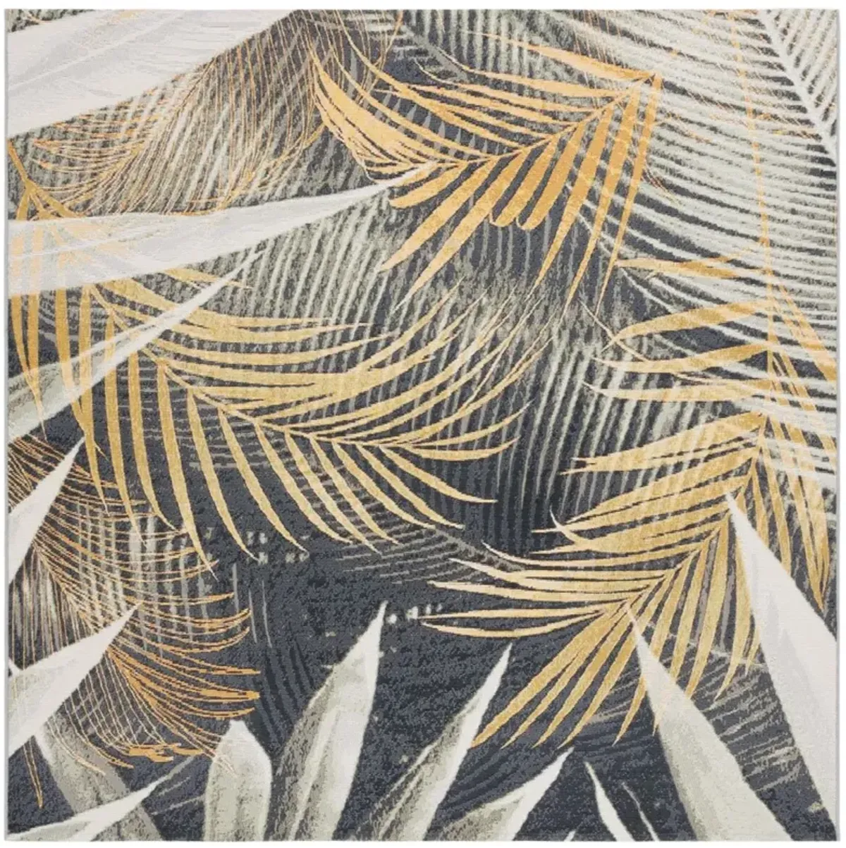BARBADOS 549 Green 6'-6' x 6'-6'Square Square Rug