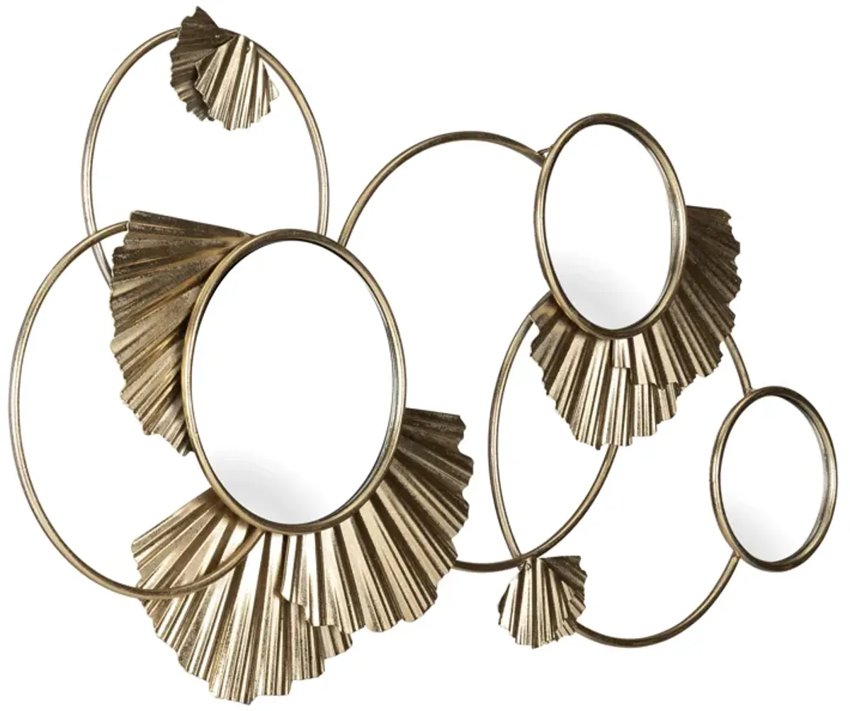 Fan Loops Mirrored Wall Decor