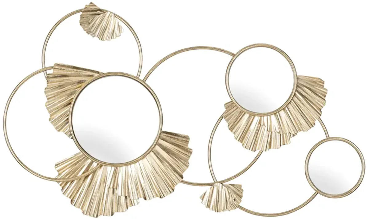 Fan Loops Mirrored Wall Decor