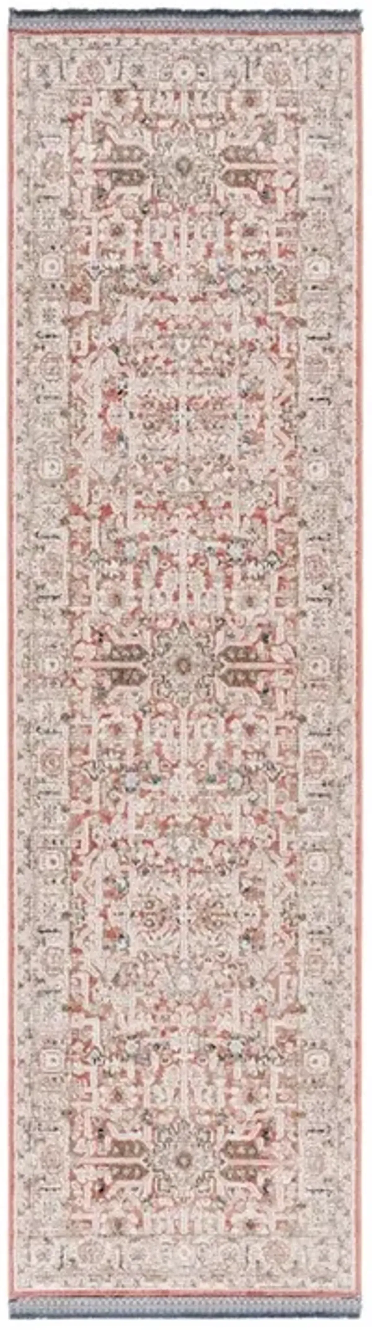 VIVALDI 546 Brown 2'-2' X 8' Runner Rug