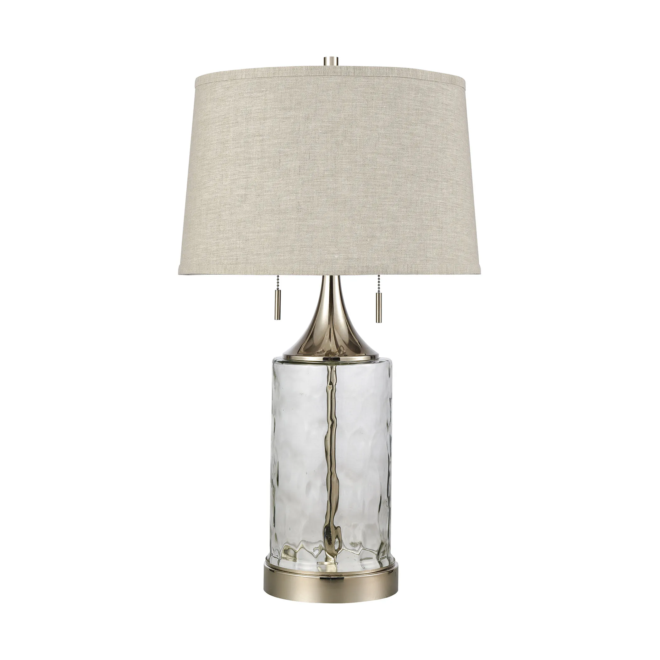 Tribeca 27" High 2-Light Table Lamp - Clear