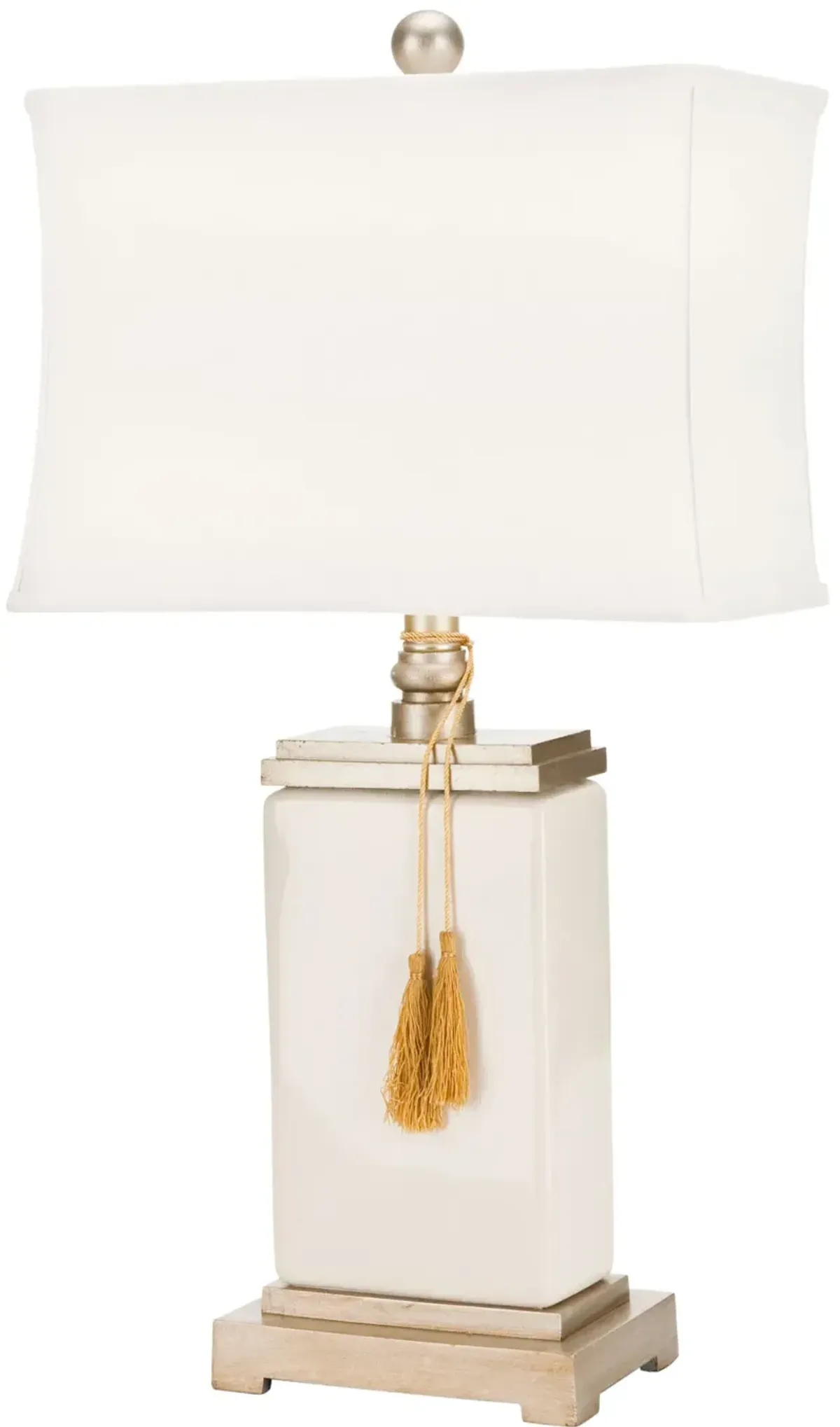 Amiliana Cream Glazed 32-Inch H Tassel Lamp