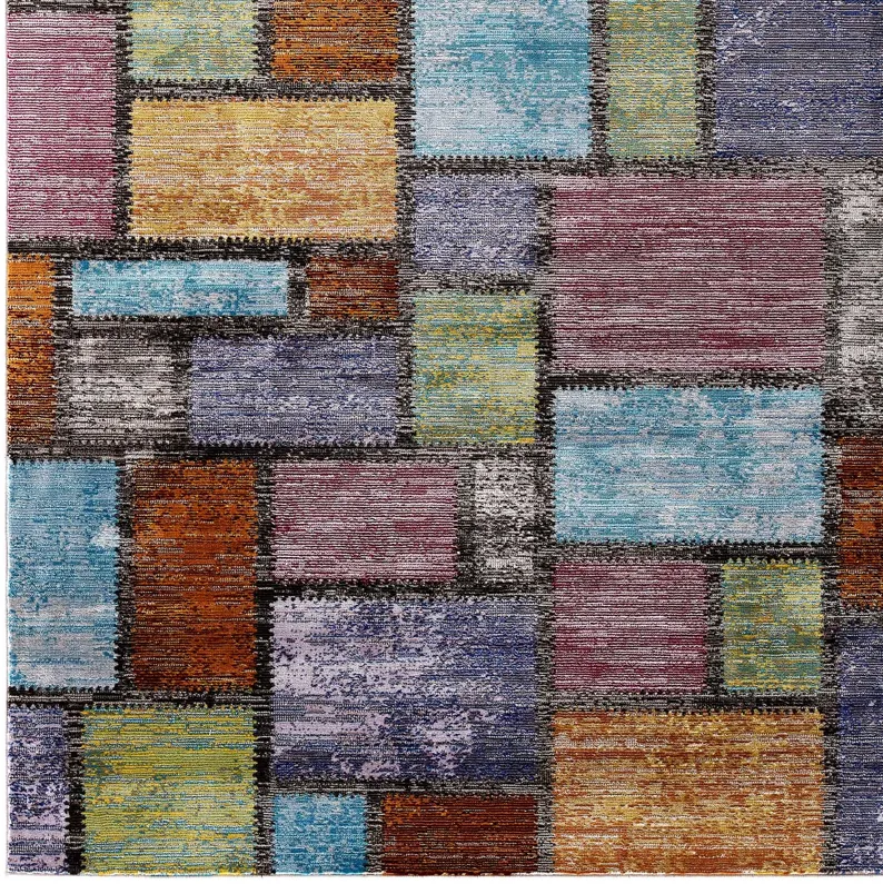 Success Nyssa Abstract Geometric Mosaic 4x6 Area Rug