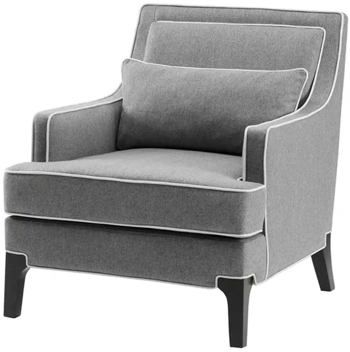 Madison Park Signature Collin Grey/Black Arm Chair