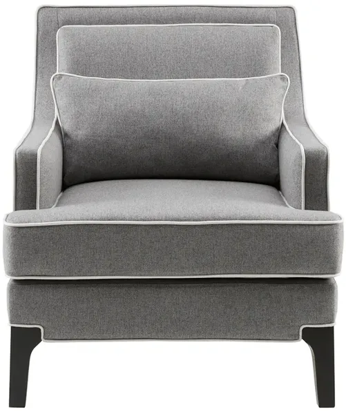 Madison Park Signature Collin Grey/Black Arm Chair