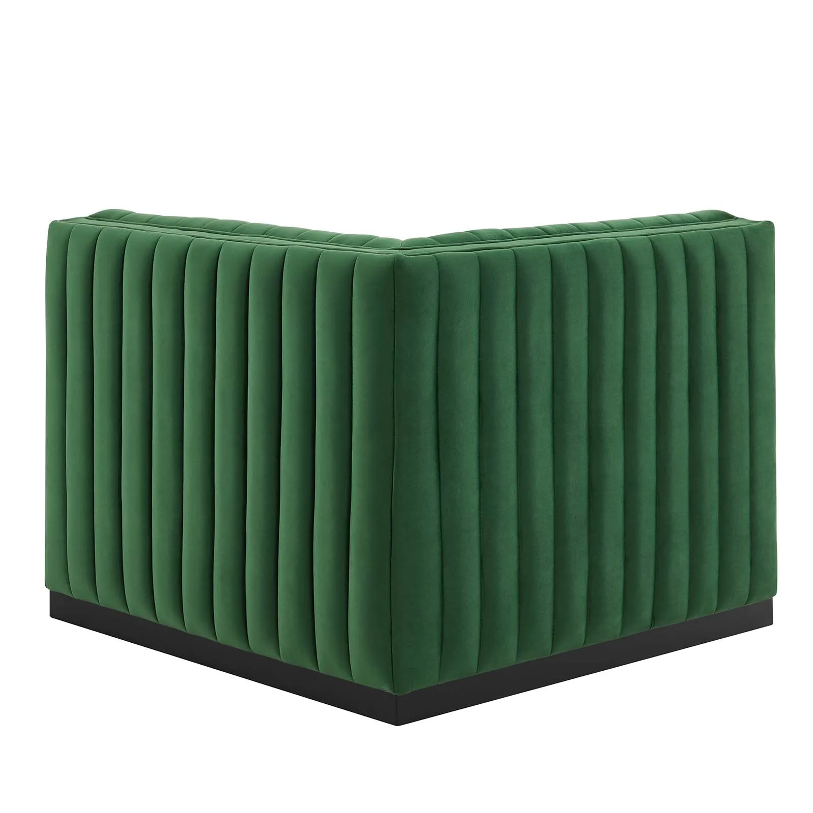 Conjure Channel Tufted Performance Velvet Right Corner Chair