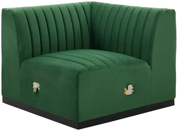 Conjure Channel Tufted Performance Velvet Right Corner Chair