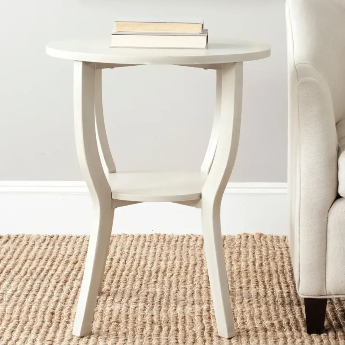 RHODES ROUND PEDESTAL ACCENT TABLE 