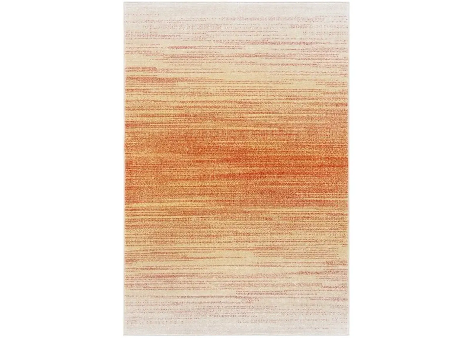 Adirondack Contemporary Orange / Red 4' X 6' Powerloomed Rug