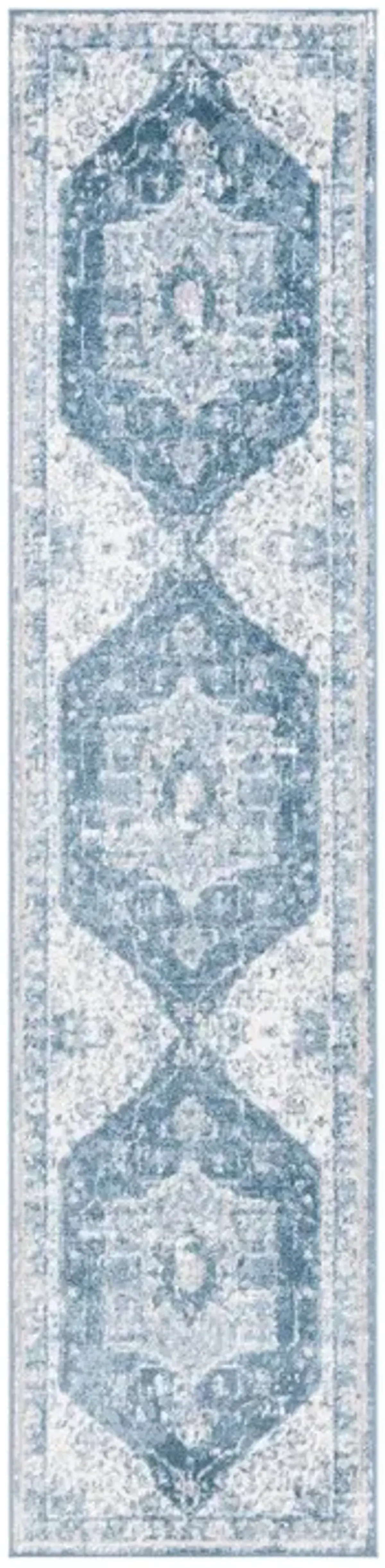 LAYLA 108  Blue 2'-2' X 9' Runner Rug