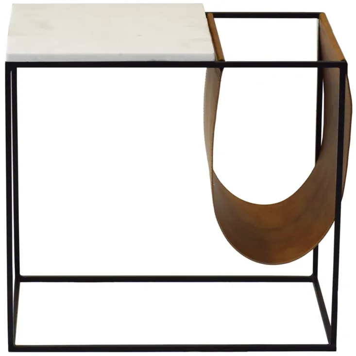 Cave Magazine Rack Side Table