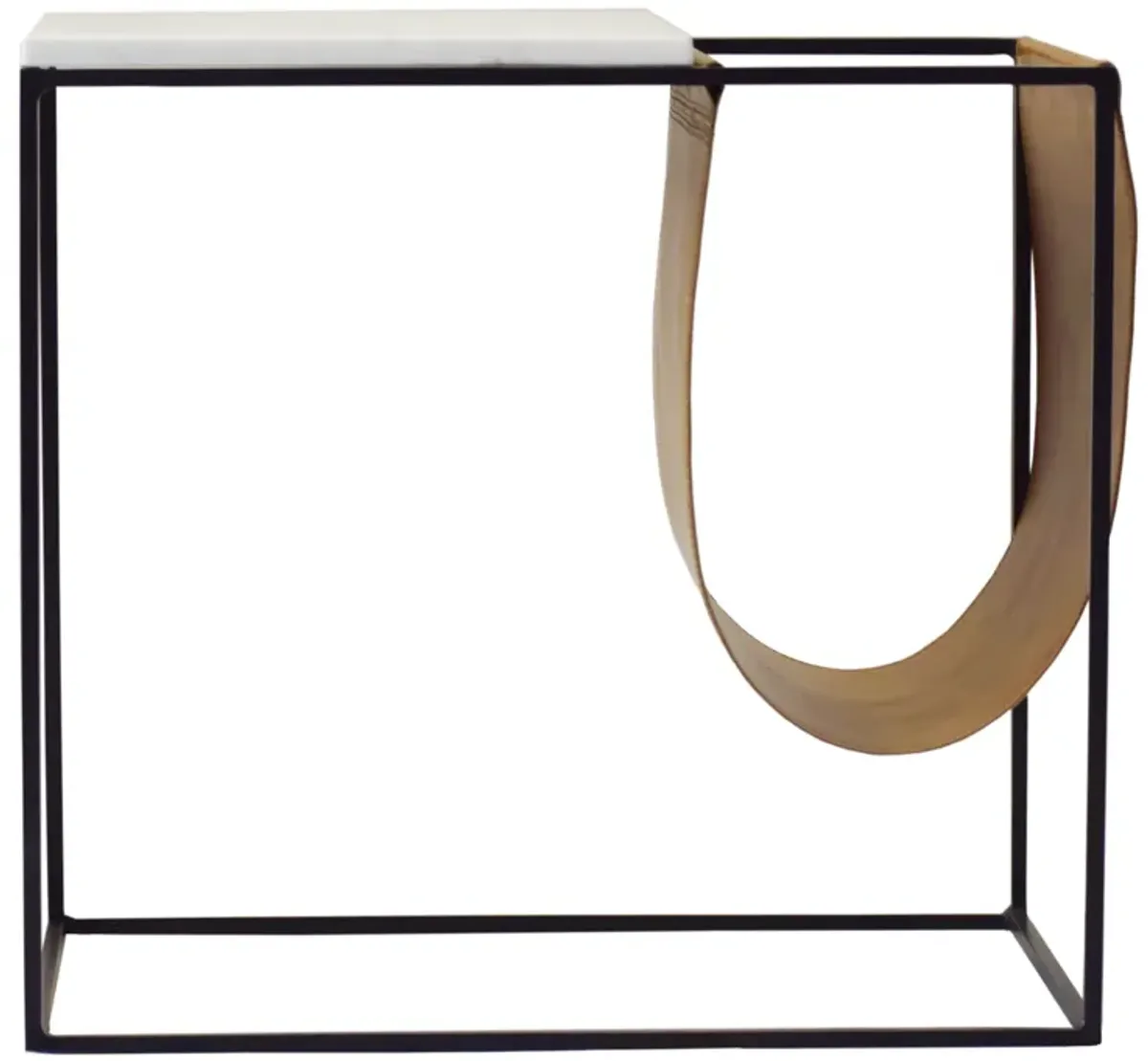 Cave Magazine Rack Side Table