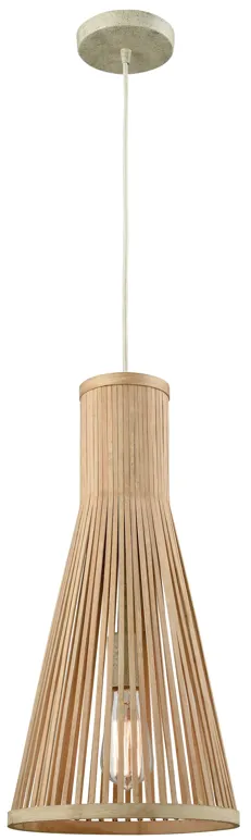 Pleasant Fields 10" Wide 1-Light Mini Pendant - Russet Beige