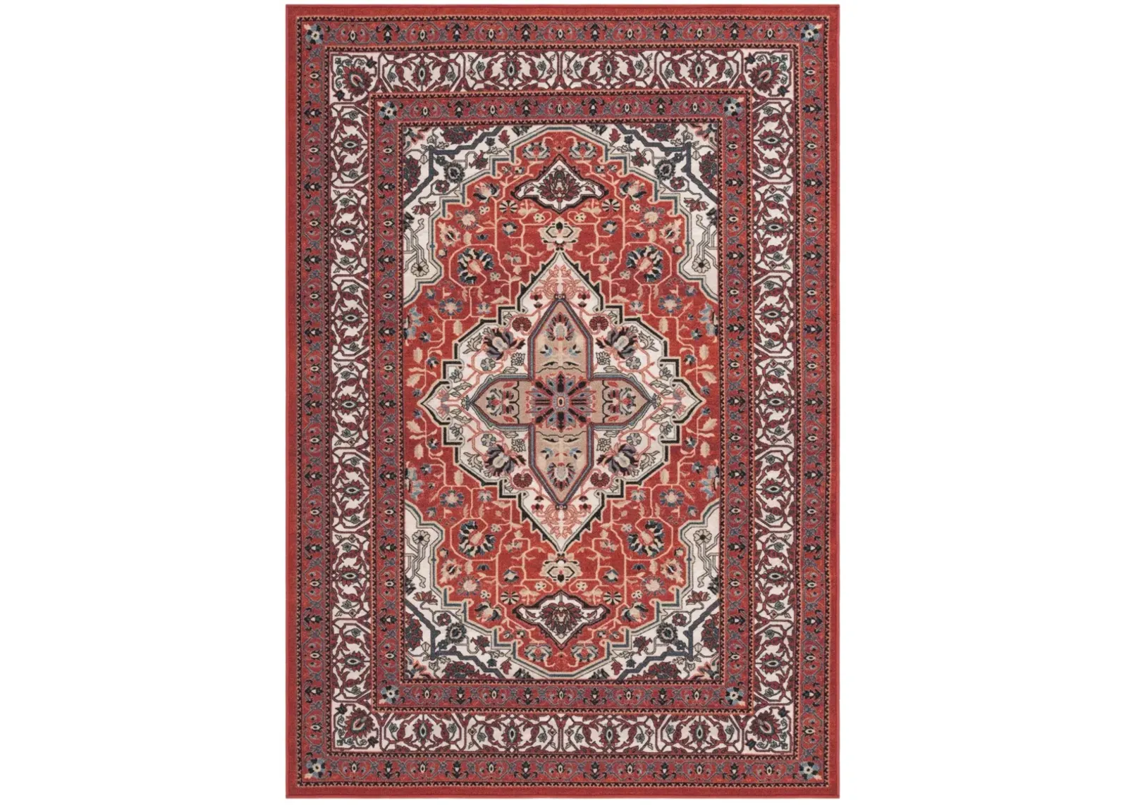 JOURNEY 105 RED  4'-4' x 6'-4' Small Rectangle Rug