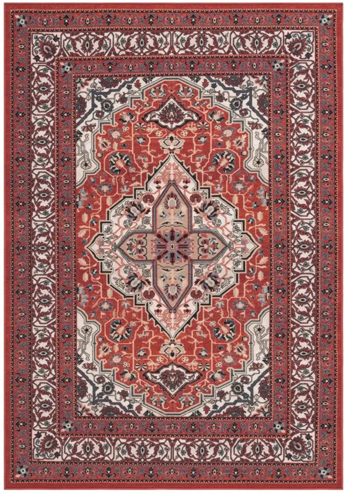 JOURNEY 105 RED  4'-4' x 6'-4' Small Rectangle Rug